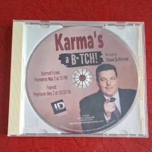 Karma's a B*tch! - Steve Schiripa Pink CD Single Rare Promo DVD TV Show